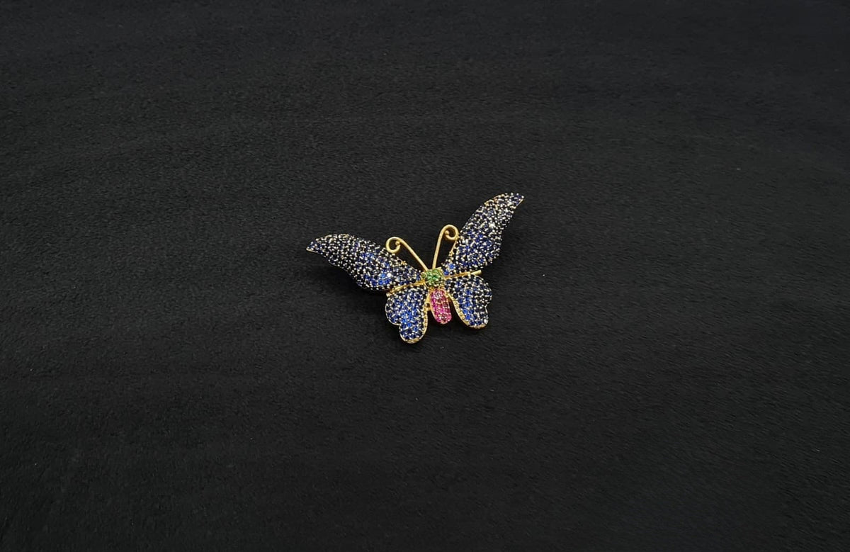 Butterfly Brooch 11002 - KRISHNA'S SWETA JEWELLERY