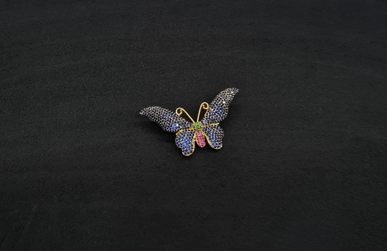 Butterfly Brooch 11002 - KRISHNA'S SWETA JEWELLERY