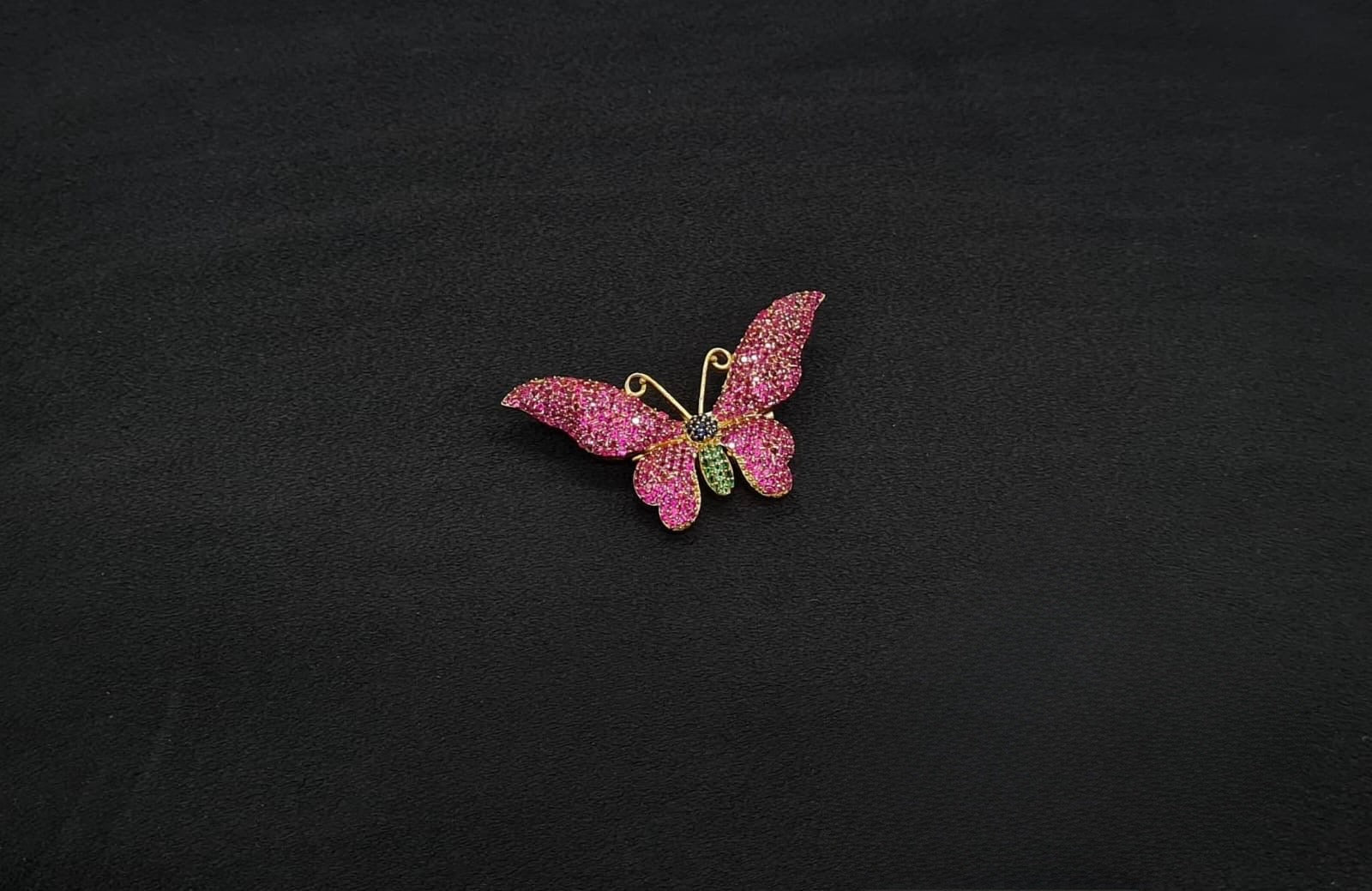 Butterfly Brooch 11002 - KRISHNA'S SWETA JEWELLERY