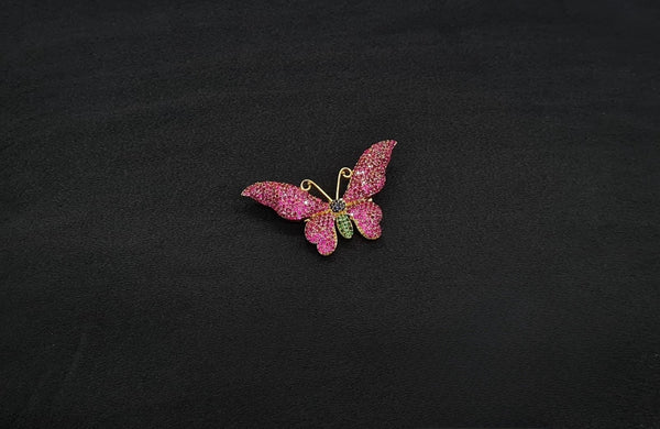 Butterfly Brooch 11002 - KRISHNA'S SWETA JEWELLERY