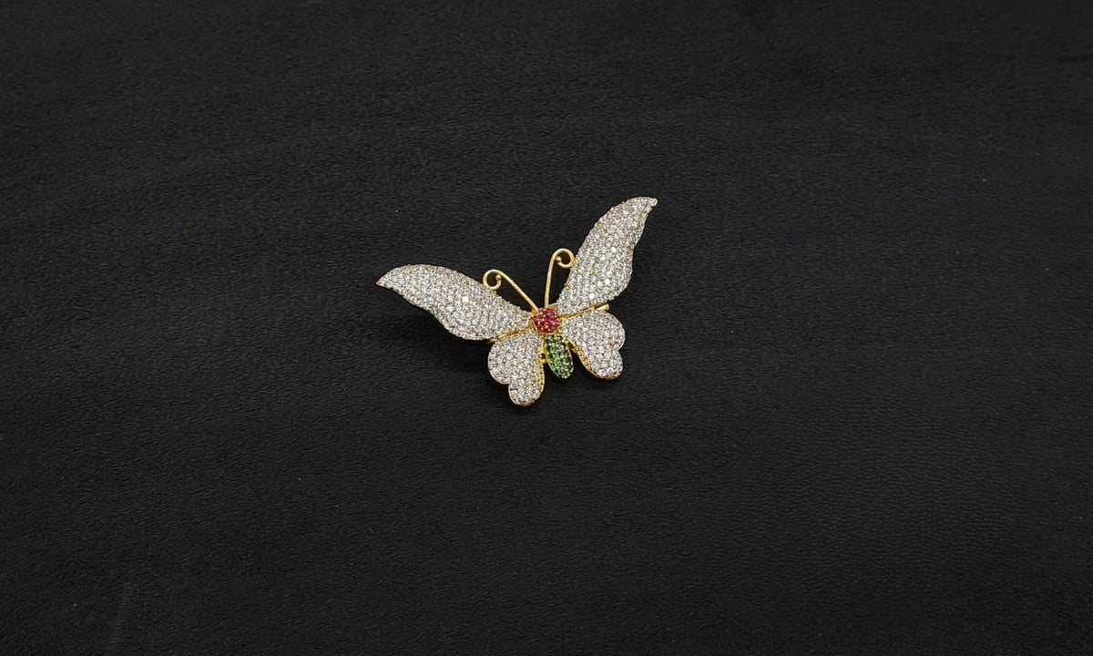 Butterfly Brooch 11002 - KRISHNA'S SWETA JEWELLERY