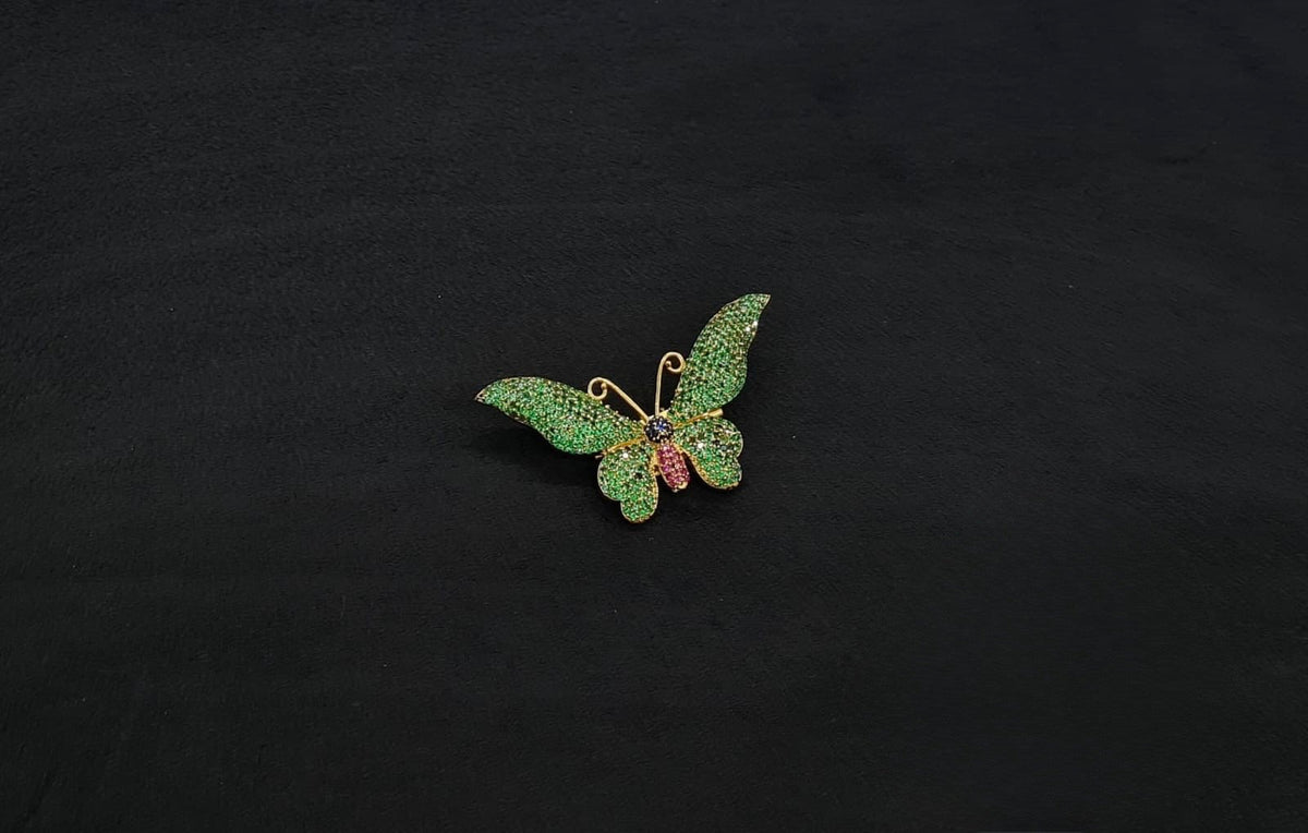 Butterfly Brooch 11002 - KRISHNA'S SWETA JEWELLERY