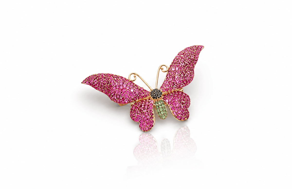 Butterfly Brooch 11002 - KRISHNA'S SWETA JEWELLERY