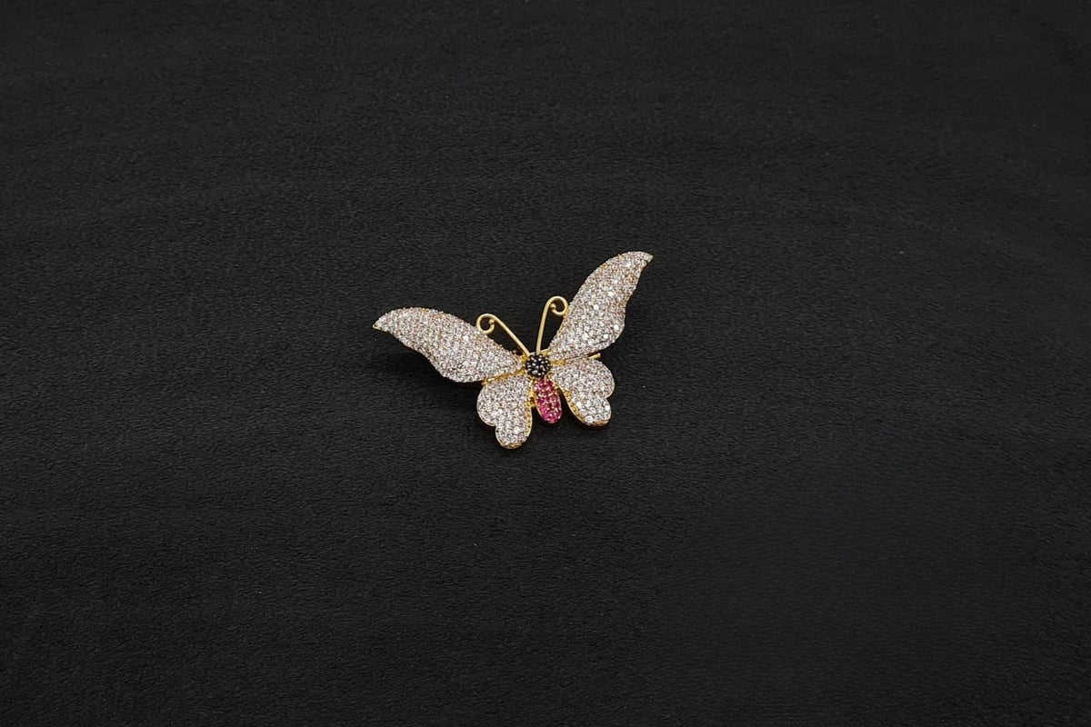 Butterfly Brooch 11002 - KRISHNA'S SWETA JEWELLERY