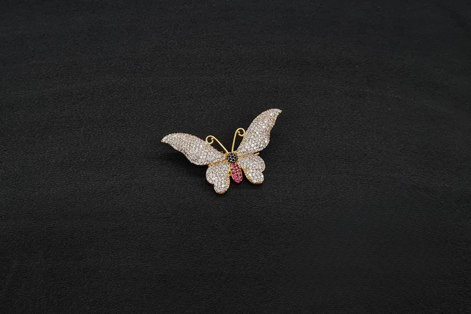 Butterfly Brooch 11002 - KRISHNA'S SWETA JEWELLERY