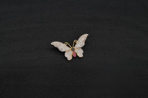 Butterfly Brooch 11002 - KRISHNA'S SWETA JEWELLERY