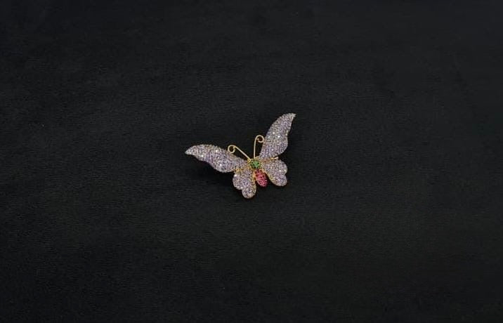 Butterfly Brooch 11002 - KRISHNA'S SWETA JEWELLERY