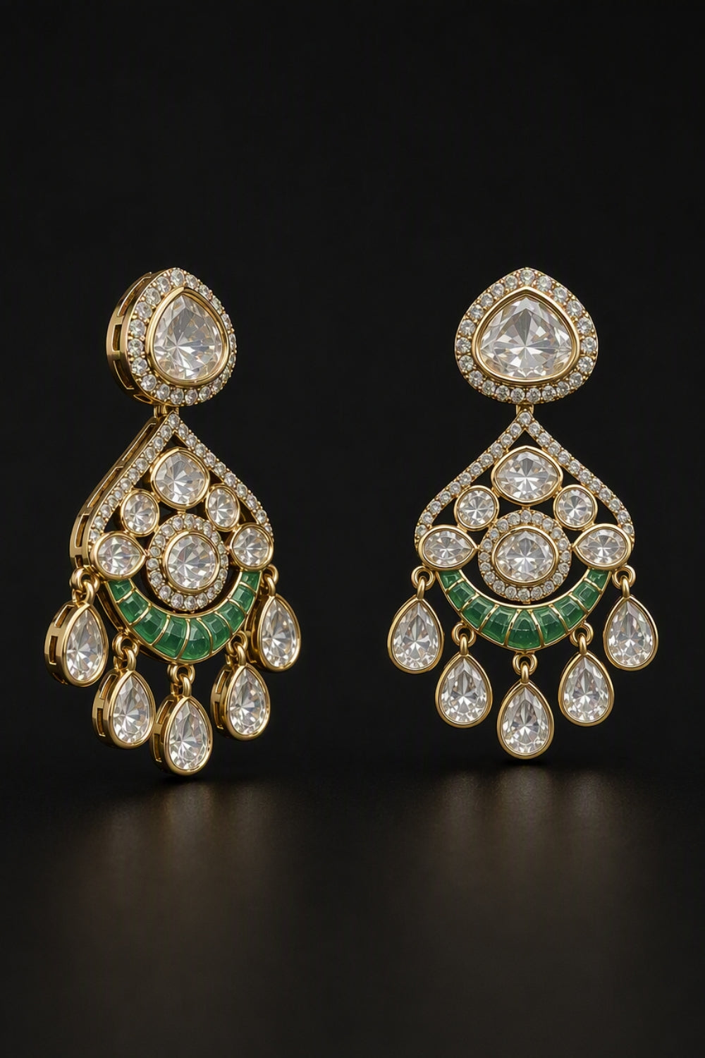 Kundan Earrings 12381