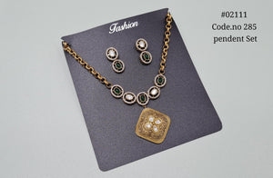 Chain pendant set 02111 - KRISHNA'S SWETA JEWELLERY