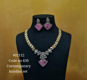 Chain pendant set 02112 - KRISHNA'S SWETA JEWELLERY