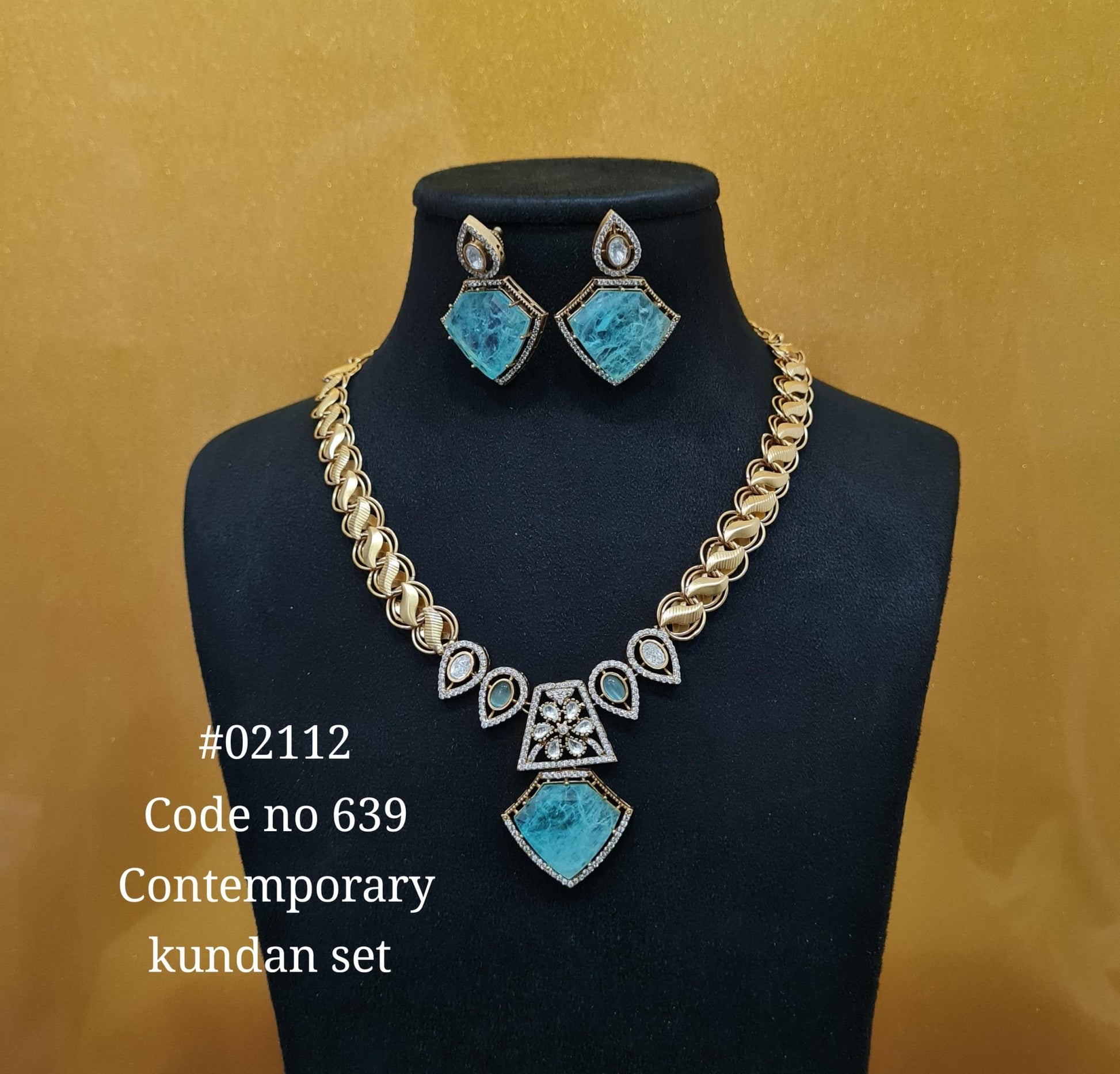 Chain pendant set 02112 - KRISHNA'S SWETA JEWELLERY