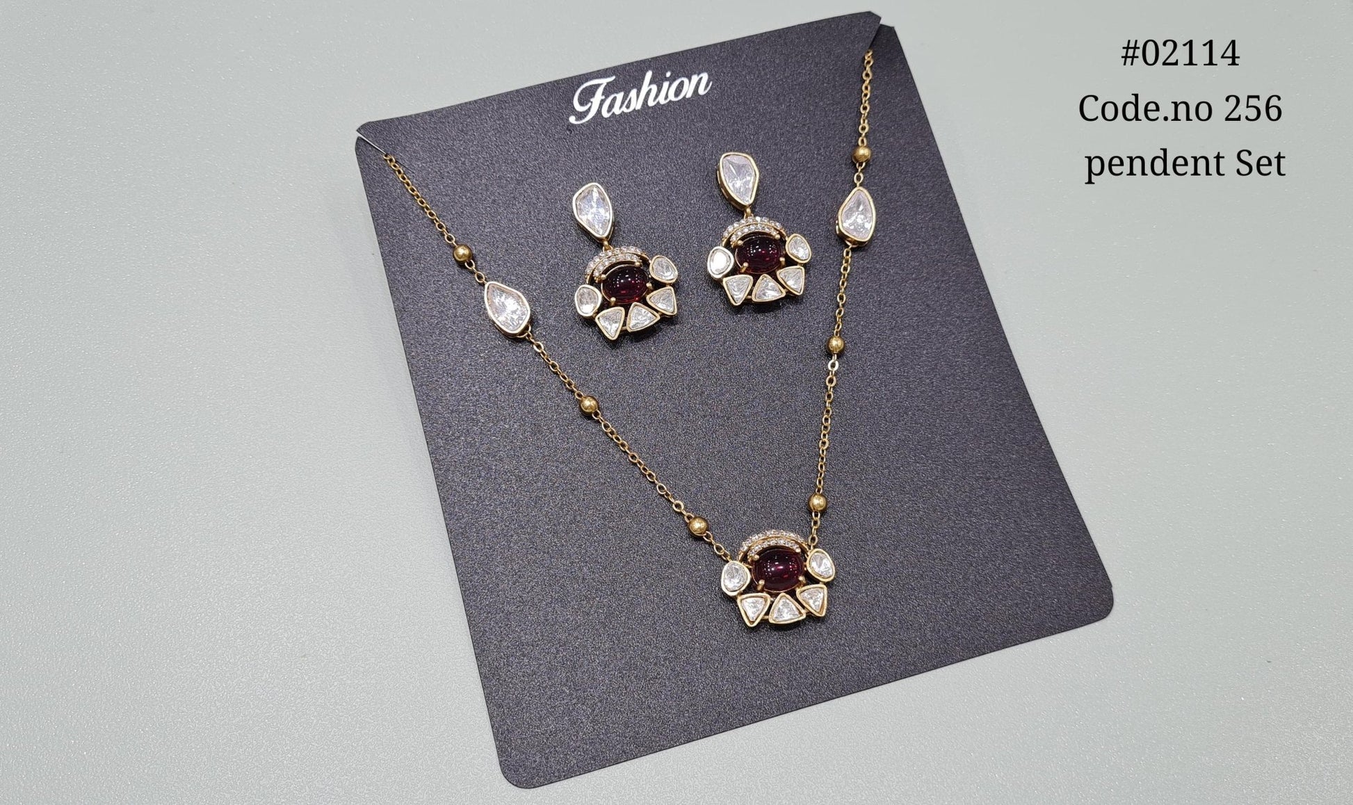 Chain pendant set 02114 - KRISHNA'S SWETA JEWELLERY