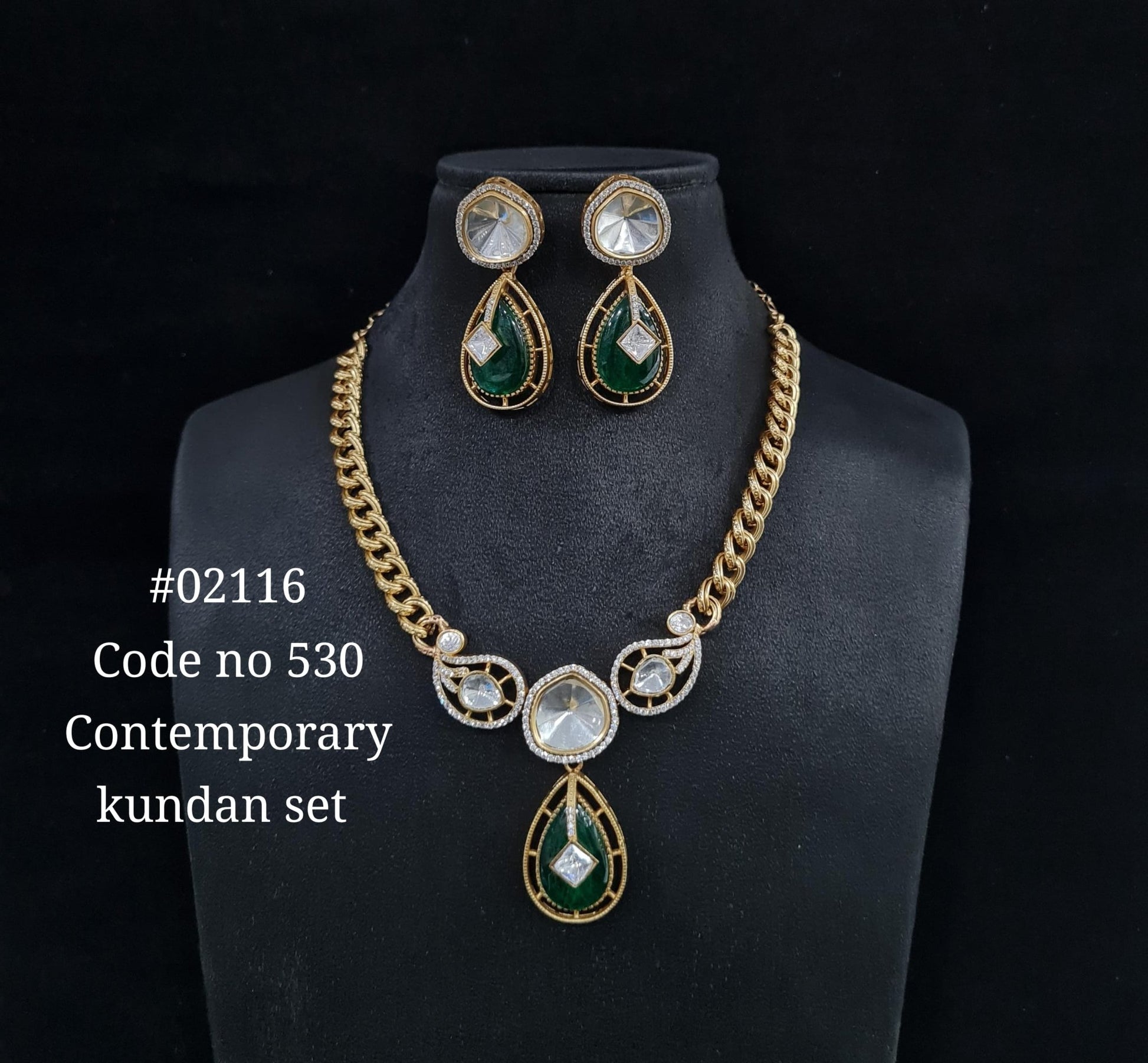 Chain pendant set 02116 - KRISHNA'S SWETA JEWELLERY