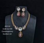 Chain pendant set 02116 - KRISHNA'S SWETA JEWELLERY