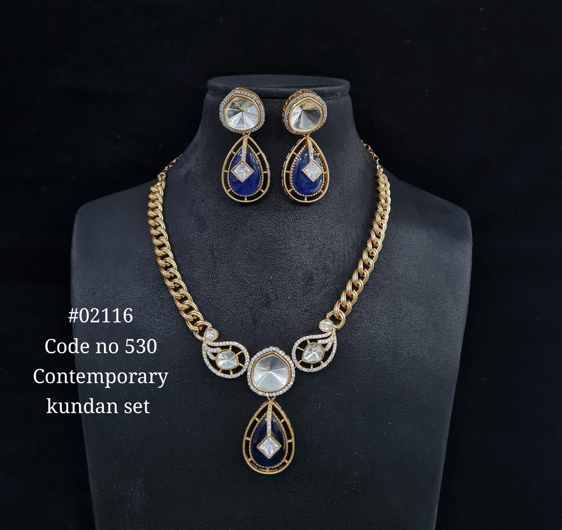 Chain pendant set 02116 - KRISHNA'S SWETA JEWELLERY