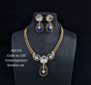 Chain pendant set 02116 - KRISHNA'S SWETA JEWELLERY