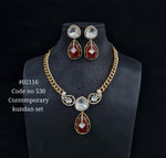 Chain pendant set 02116 - KRISHNA'S SWETA JEWELLERY
