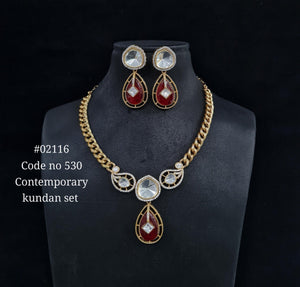 Chain pendant set 02116 - KRISHNA'S SWETA JEWELLERY