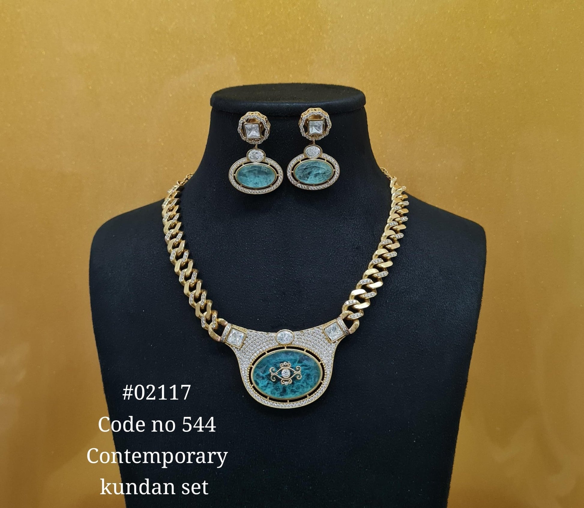Chain pendant set 02117 - KRISHNA'S SWETA JEWELLERY