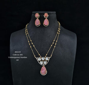 Chain pendant set 02119 - KRISHNA'S SWETA JEWELLERY