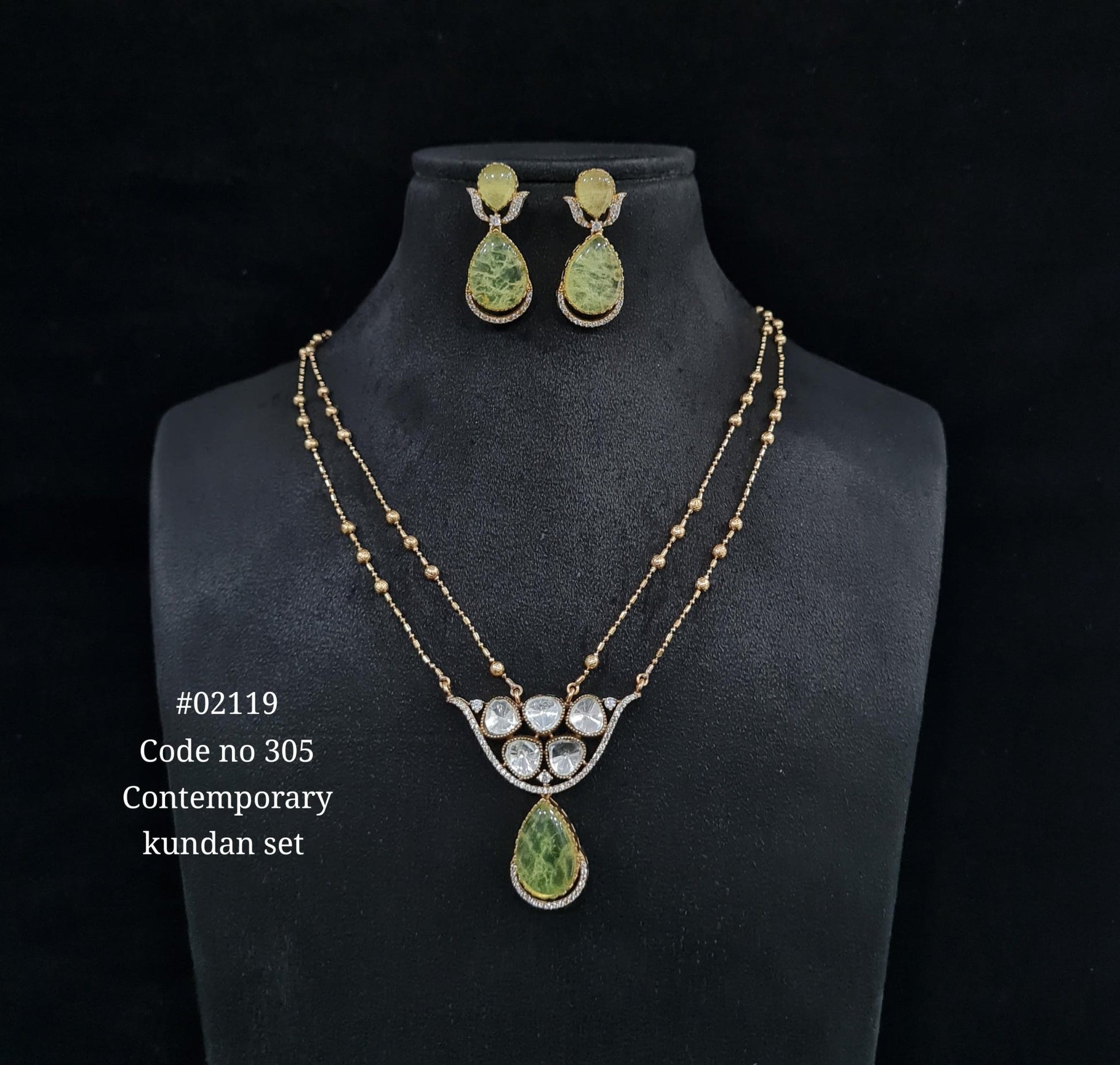 Chain pendant set 02119 - KRISHNA'S SWETA JEWELLERY