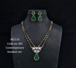 Chain pendant set 02119 - KRISHNA'S SWETA JEWELLERY