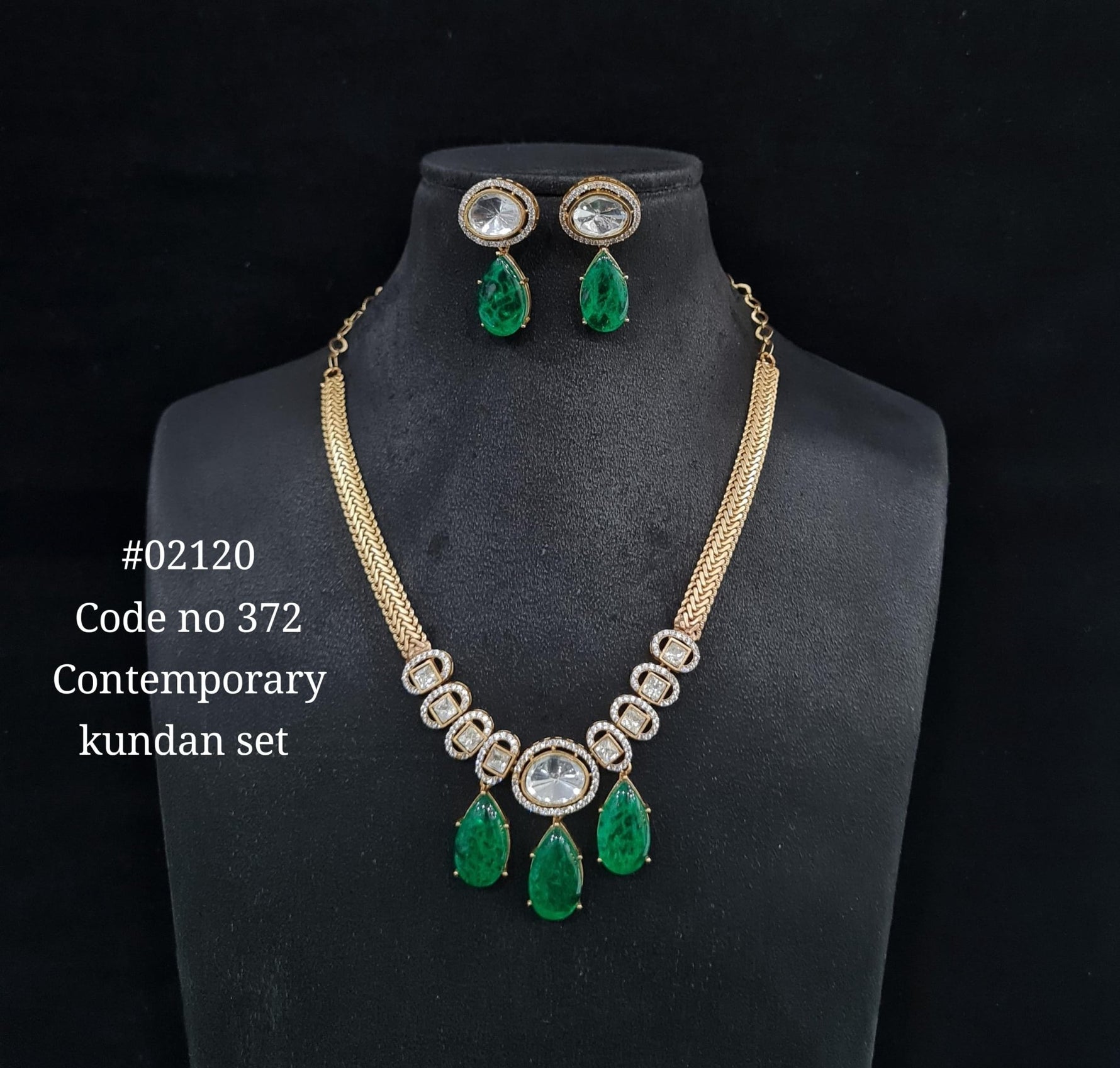 Chain pendant set 02120 - KRISHNA'S SWETA JEWELLERY