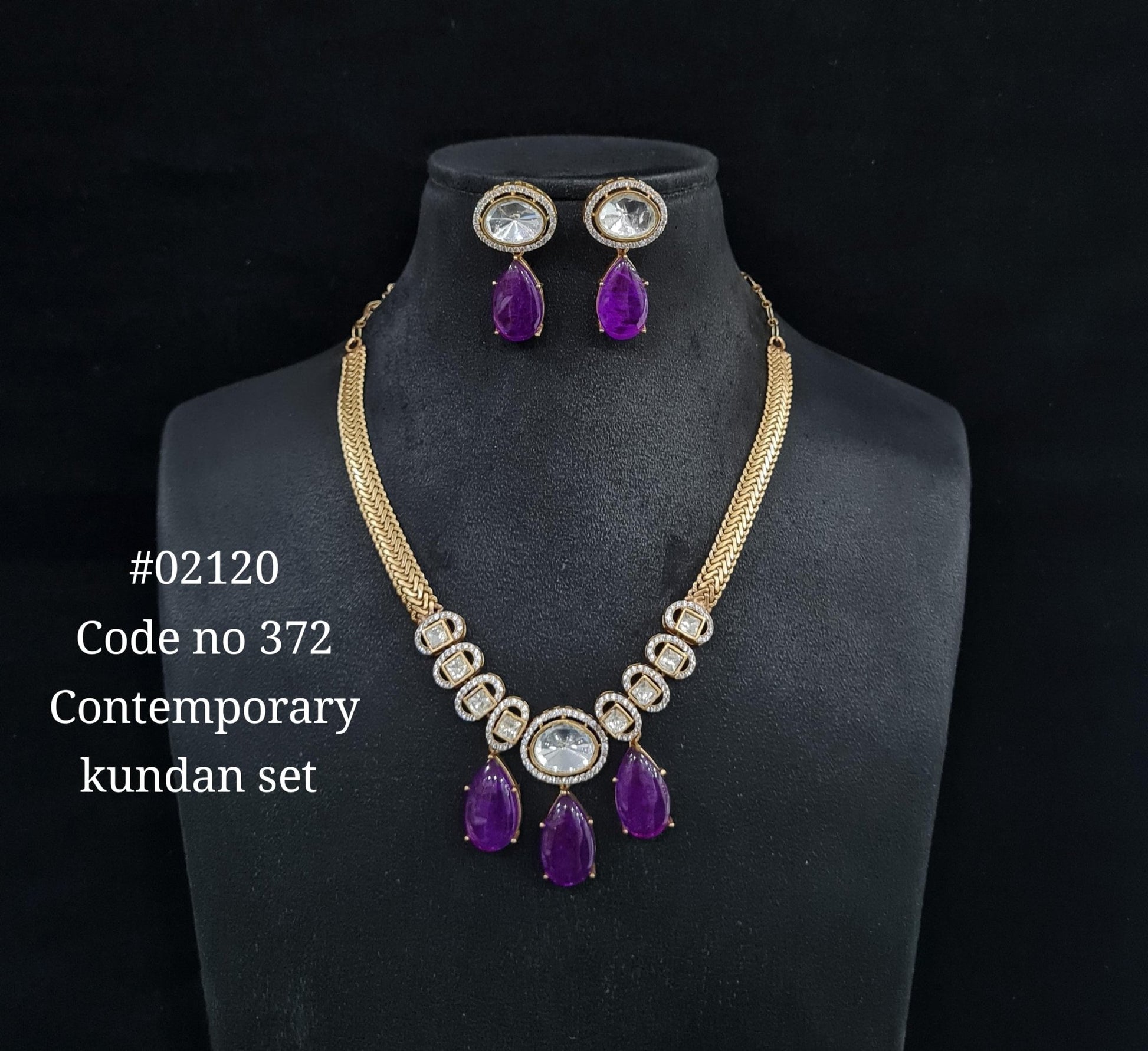 Chain pendant set 02120 - KRISHNA'S SWETA JEWELLERY
