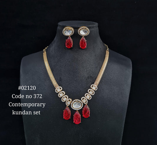 Chain pendant set 02120 - KRISHNA'S SWETA JEWELLERY