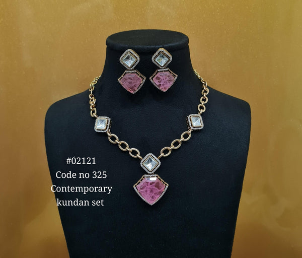 Chain pendant set 02121 - KRISHNA'S SWETA JEWELLERY