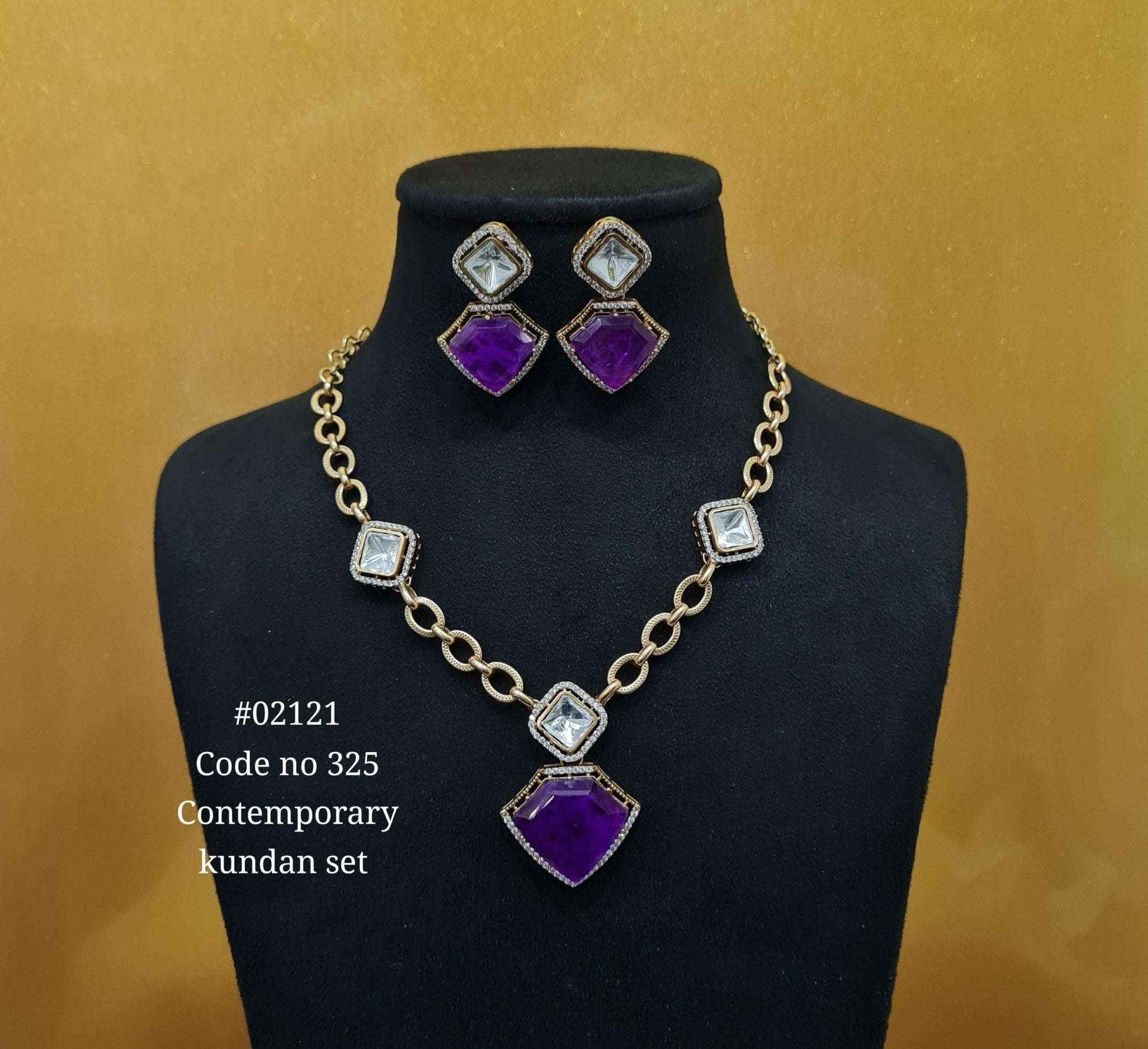 Chain pendant set 02121 - KRISHNA'S SWETA JEWELLERY