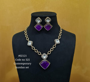 Chain pendant set 02121 - KRISHNA'S SWETA JEWELLERY