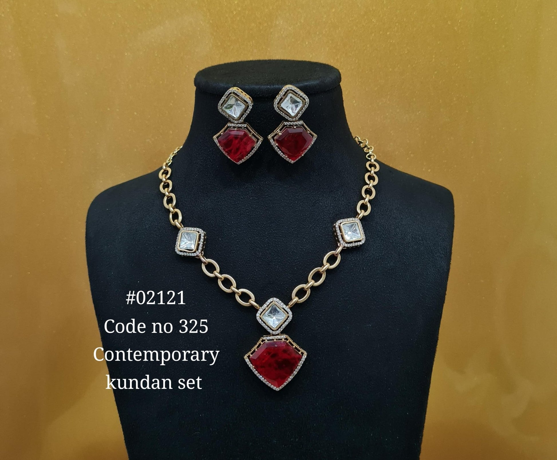 Chain pendant set 02121 - KRISHNA'S SWETA JEWELLERY