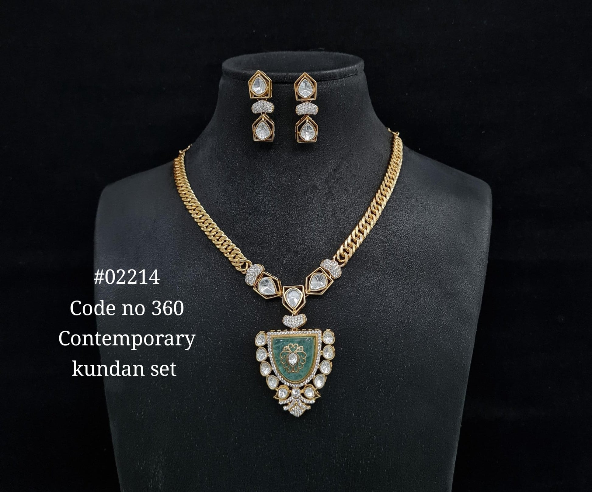 Chain pendant set 02214 - KRISHNA'S SWETA JEWELLERY