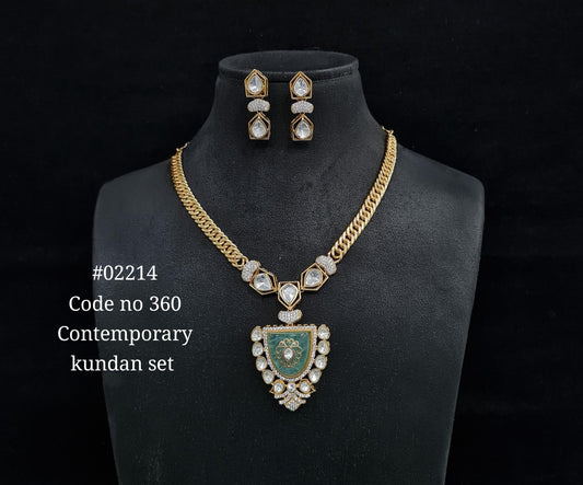 Chain pendant set 02214 - KRISHNA'S SWETA JEWELLERY