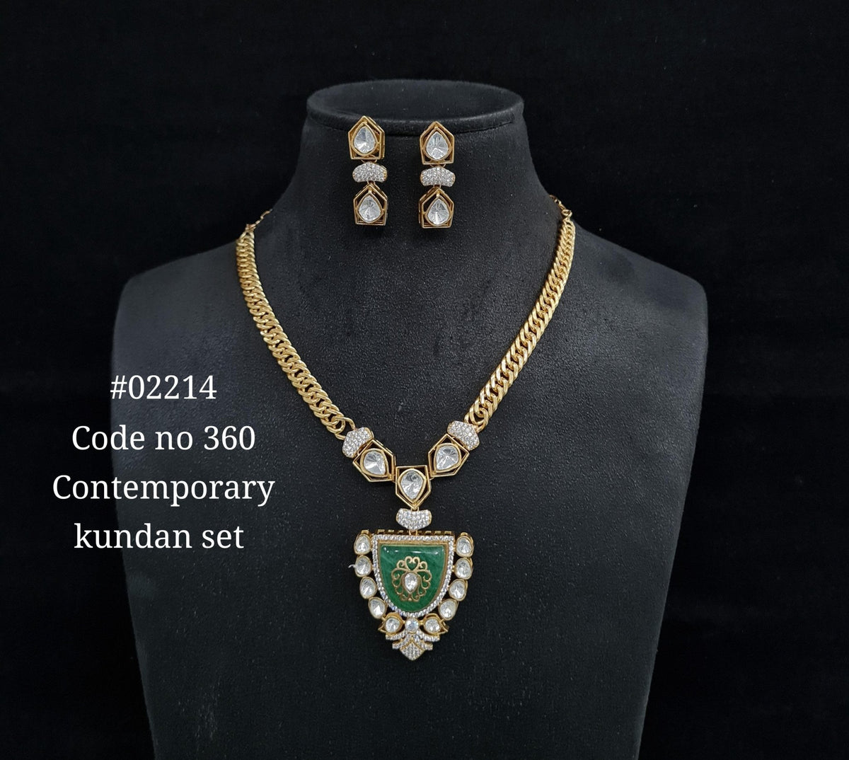 Chain pendant set 02214 - KRISHNA'S SWETA JEWELLERY