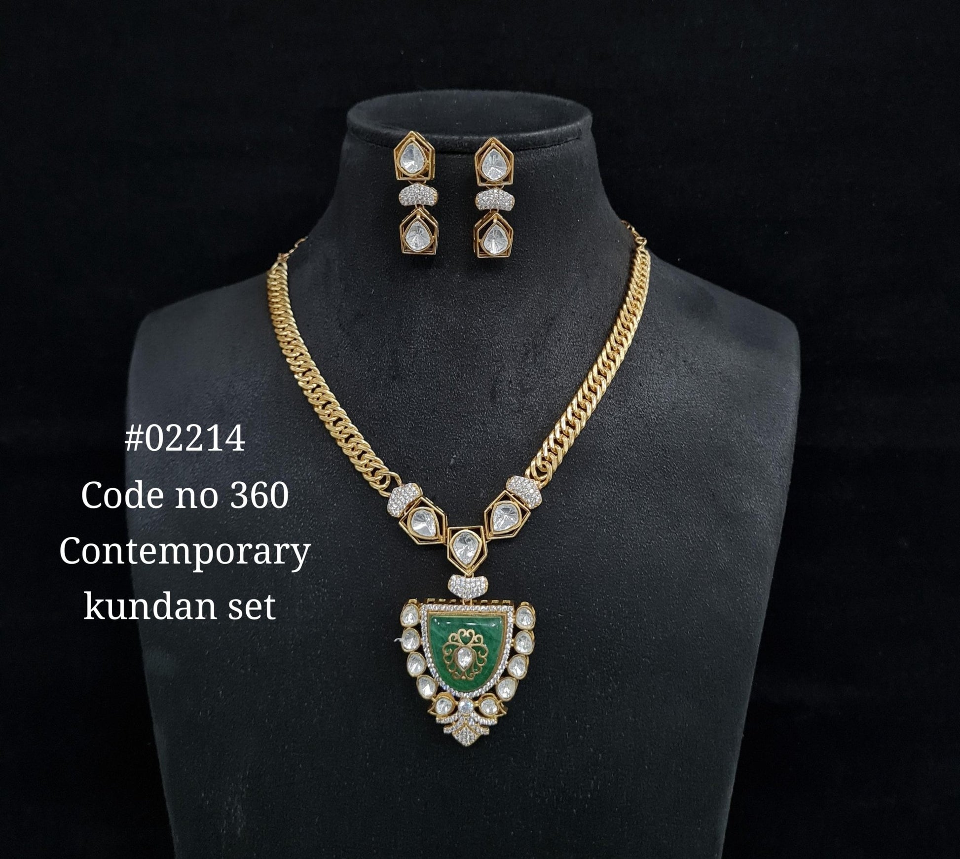 Chain pendant set 02214 - KRISHNA'S SWETA JEWELLERY