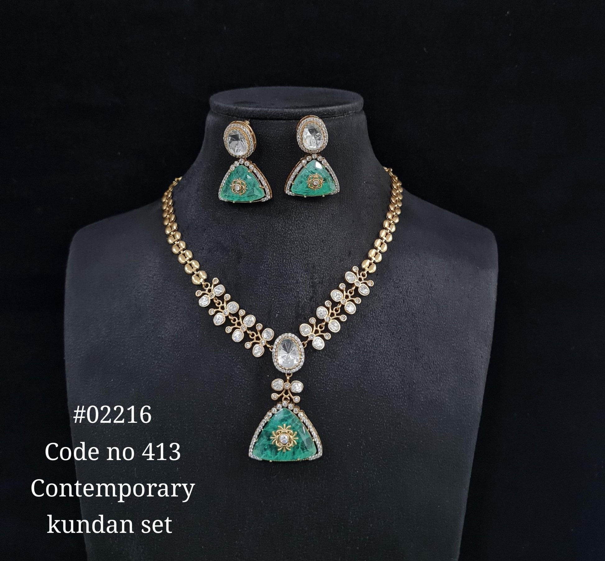 Chain pendant set 02216 - KRISHNA'S SWETA JEWELLERY