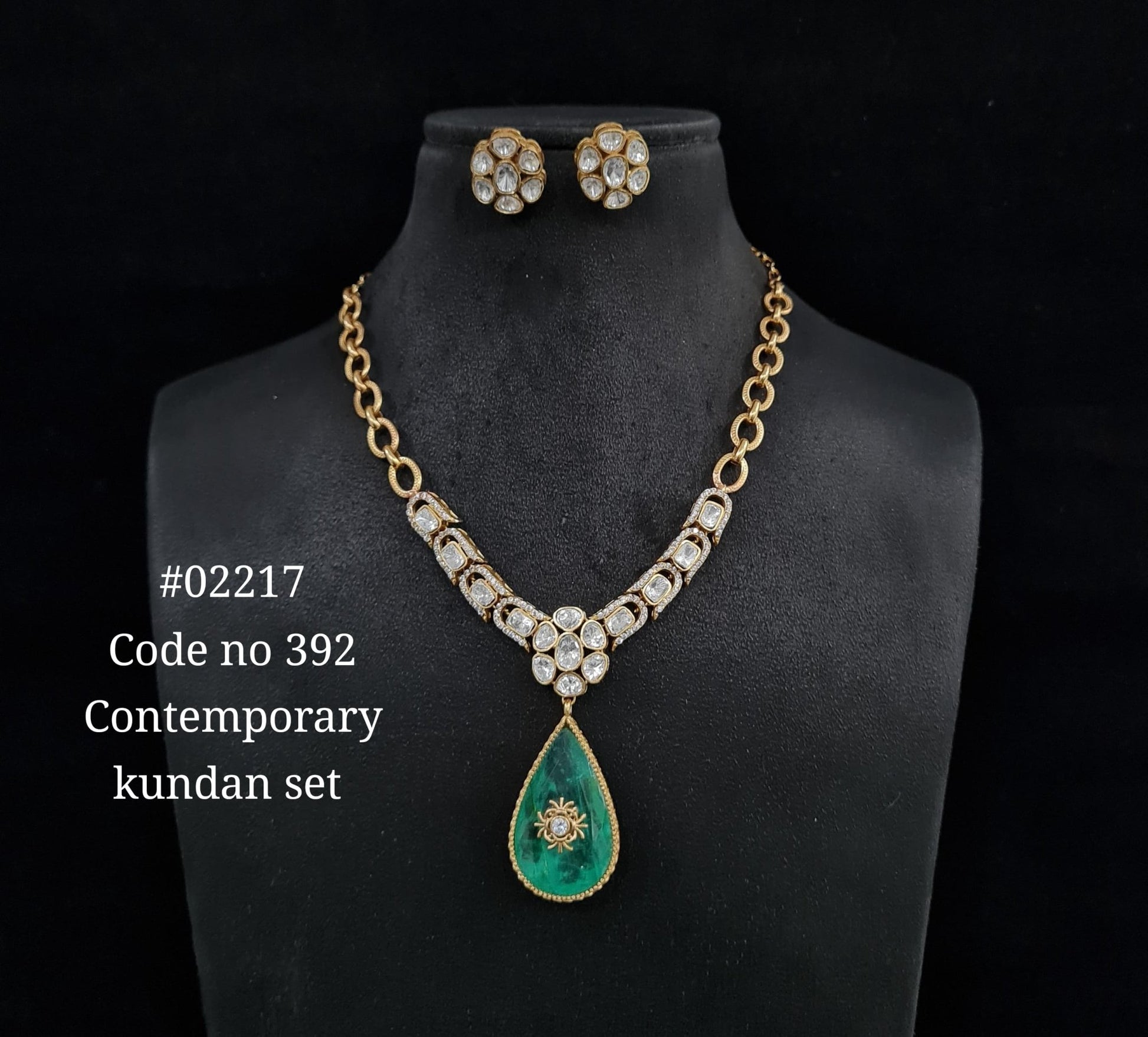 Chain pendant set 02217 - KRISHNA'S SWETA JEWELLERY