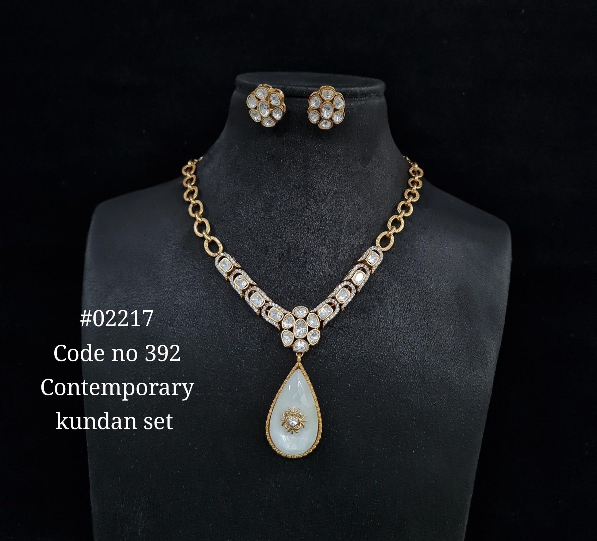 Chain pendant set 02217 - KRISHNA'S SWETA JEWELLERY