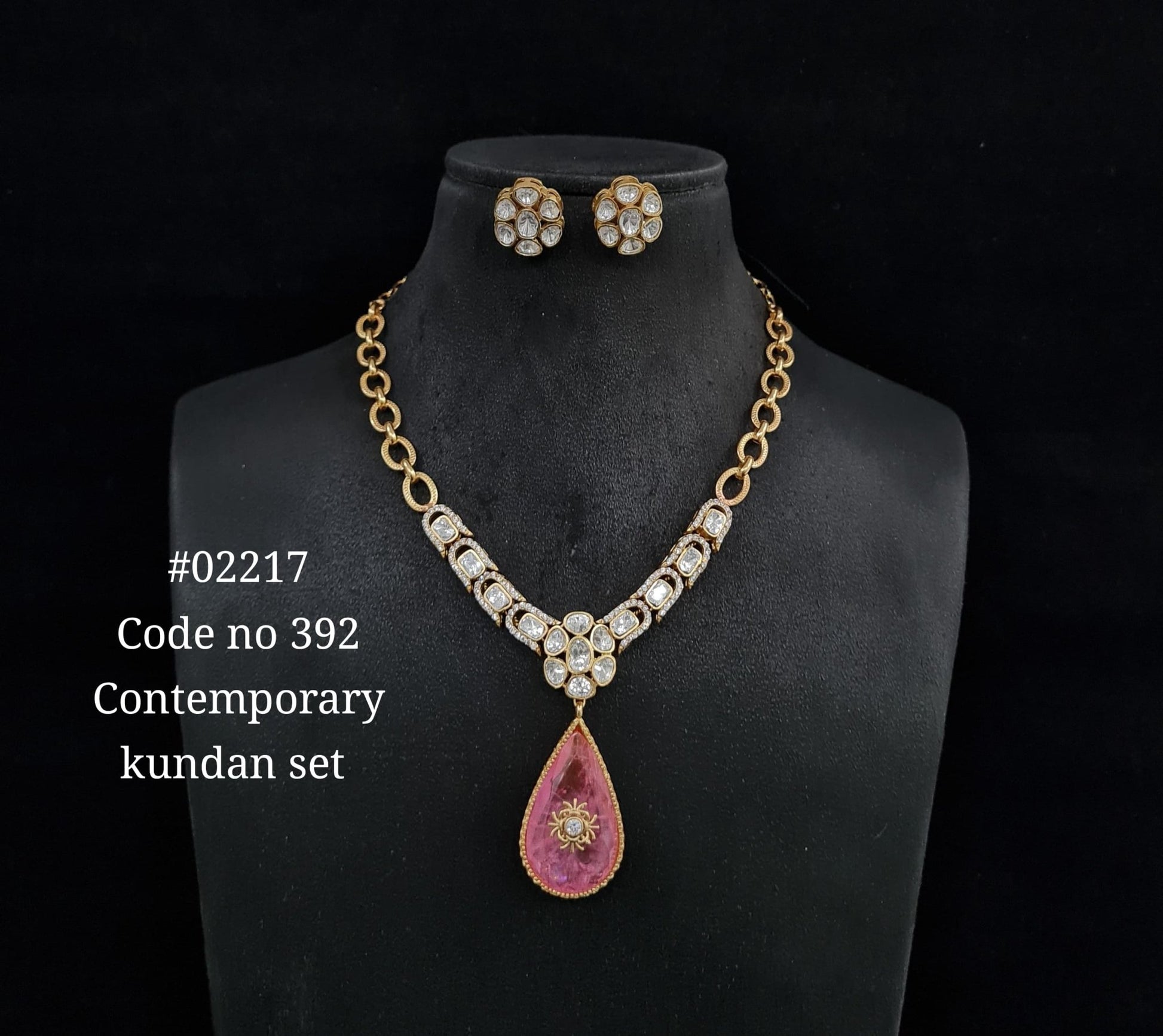 Chain pendant set 02217 - KRISHNA'S SWETA JEWELLERY