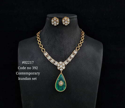 Chain pendant set 02217 - KRISHNA'S SWETA JEWELLERY