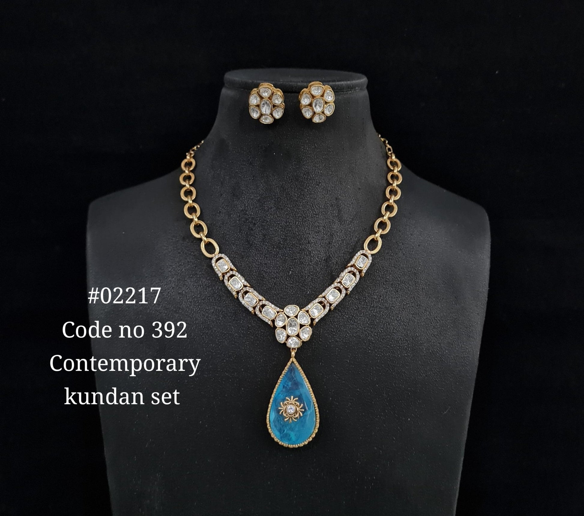 Chain pendant set 02217 - KRISHNA'S SWETA JEWELLERY