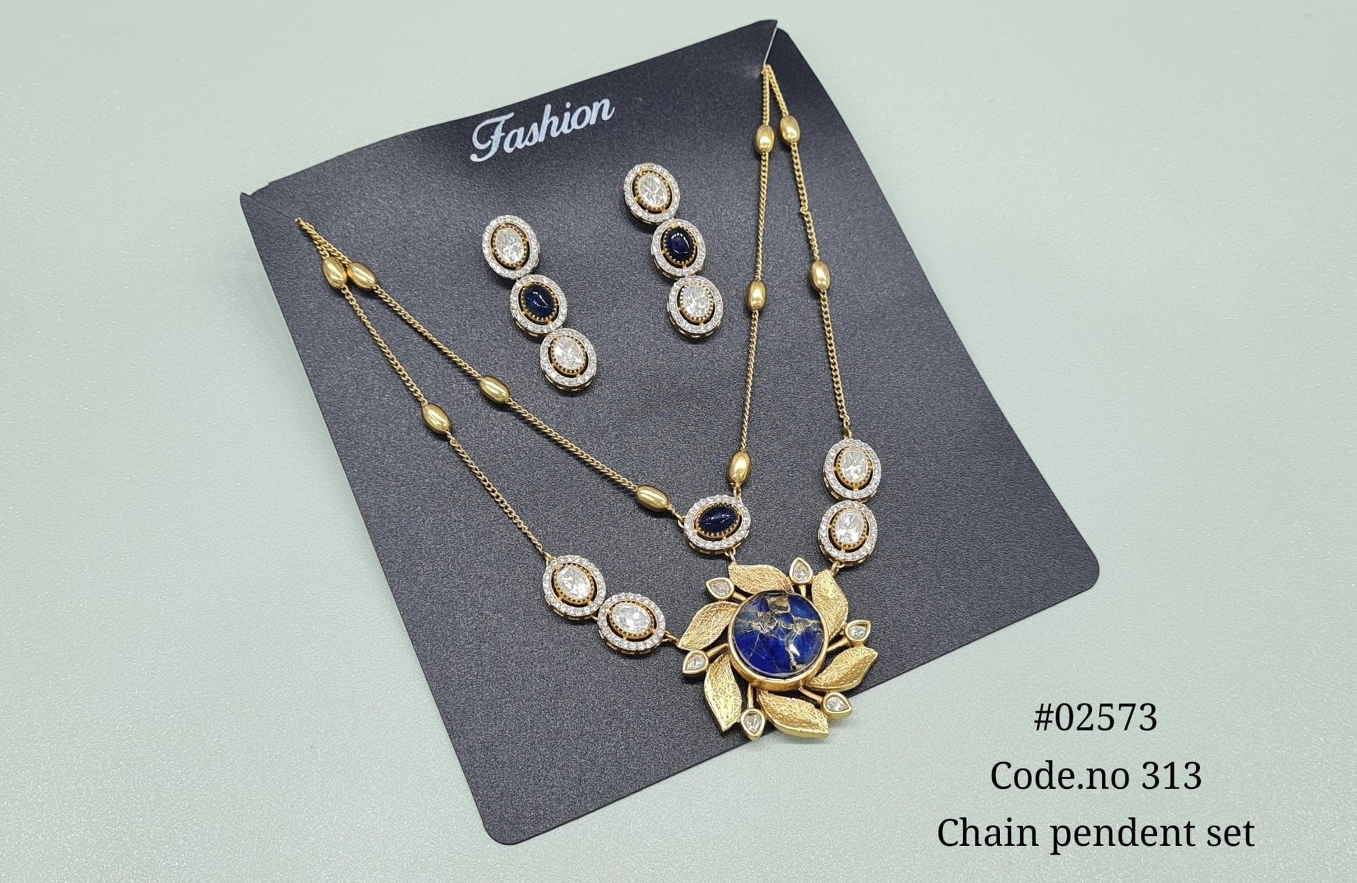 Chain pendant set 02573 - KRISHNA'S SWETA JEWELLERY