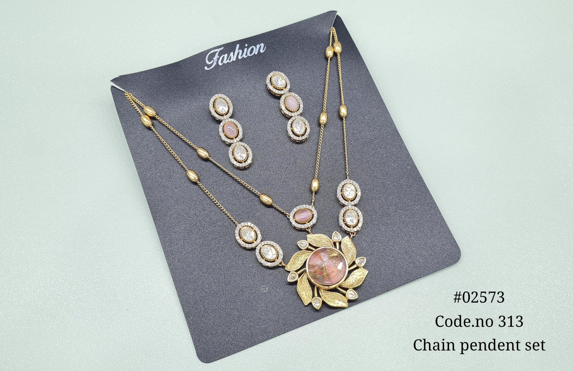 Chain pendant set 02573 - KRISHNA'S SWETA JEWELLERY