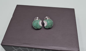 Cz apple Studs 01658 - KRISHNA'S SWETA JEWELLERY