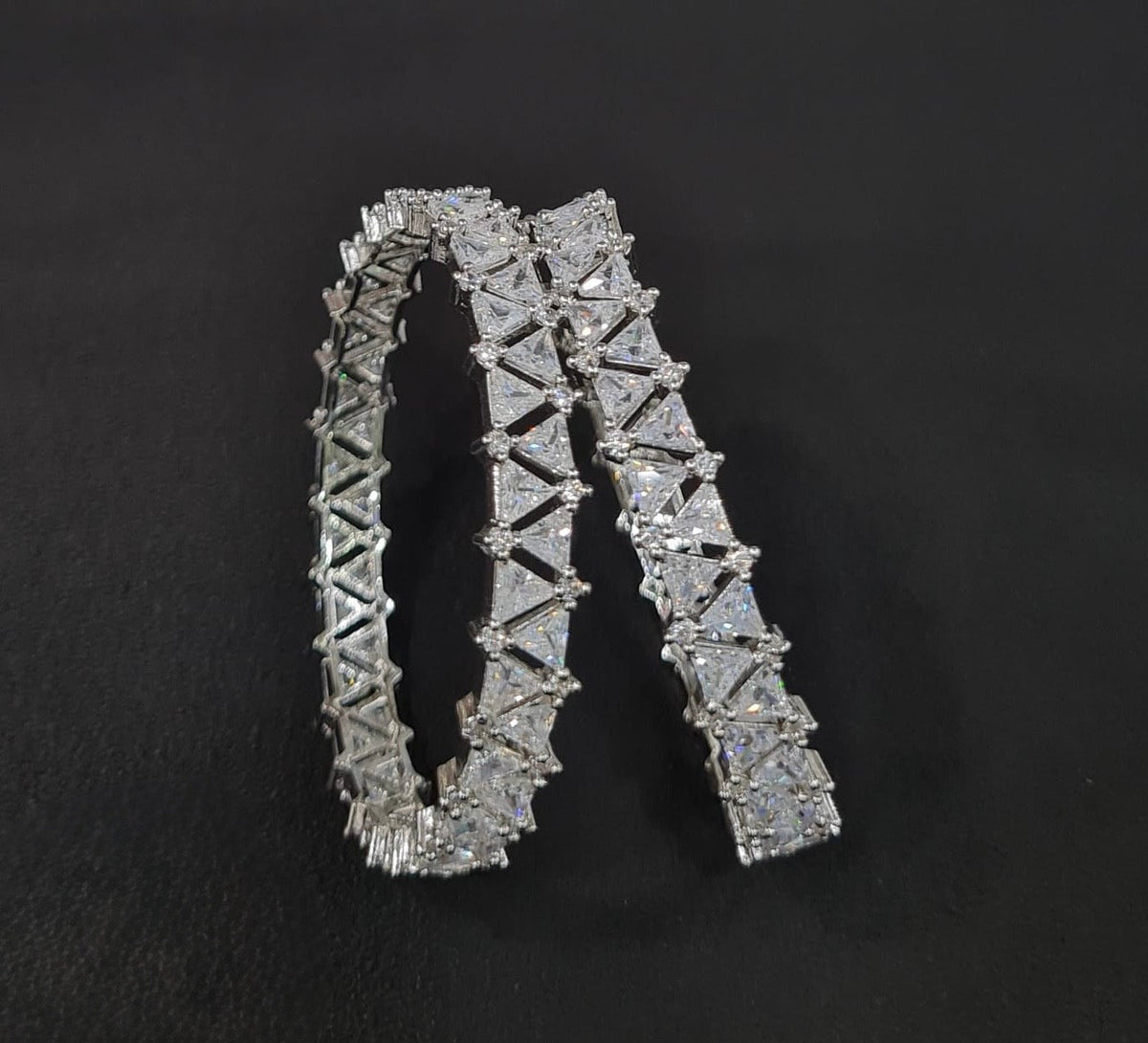 CZ Bangles 03378 - KRISHNA'S SWETA JEWELLERY