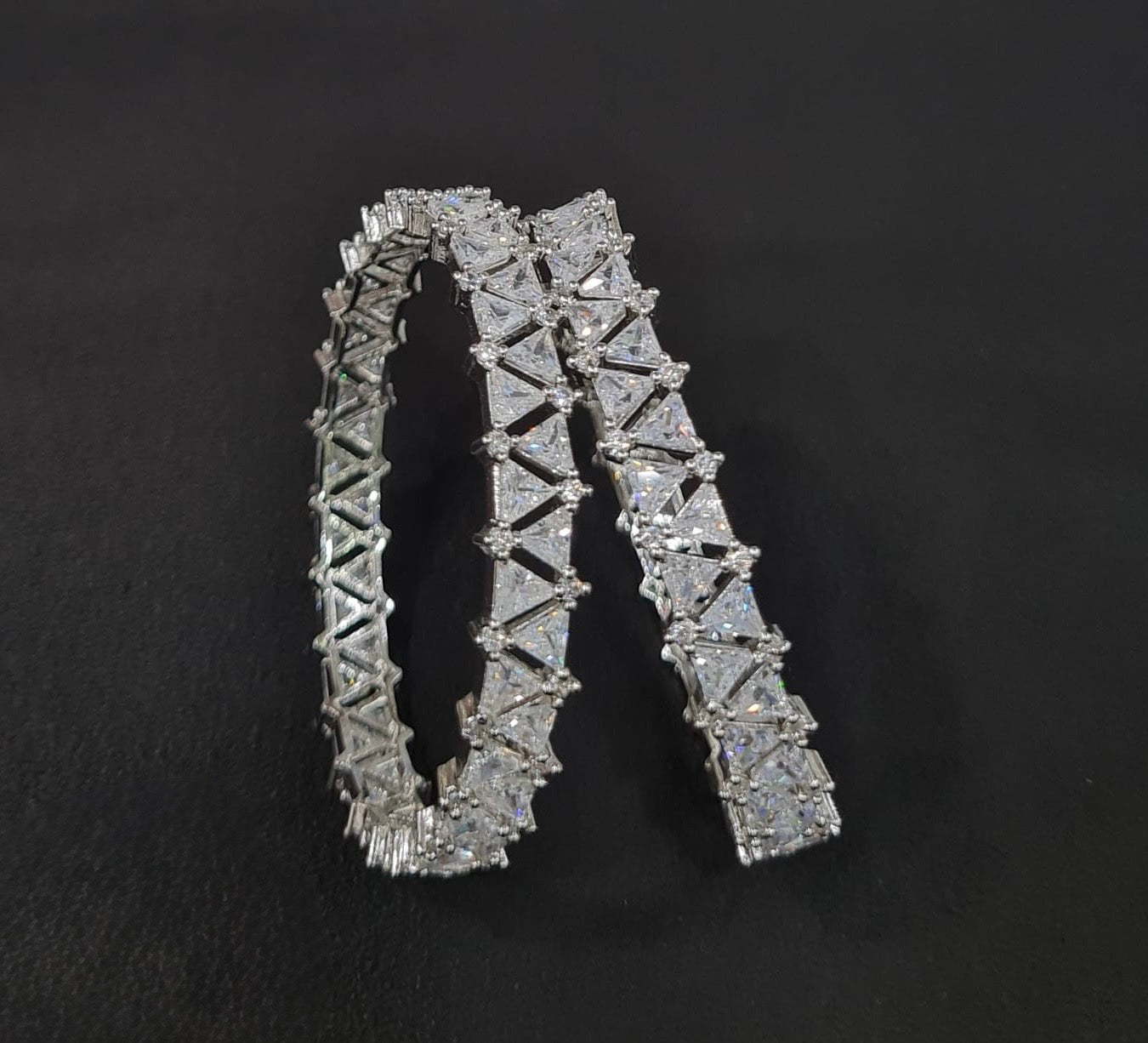 CZ Bangles 03378 - KRISHNA'S SWETA JEWELLERY