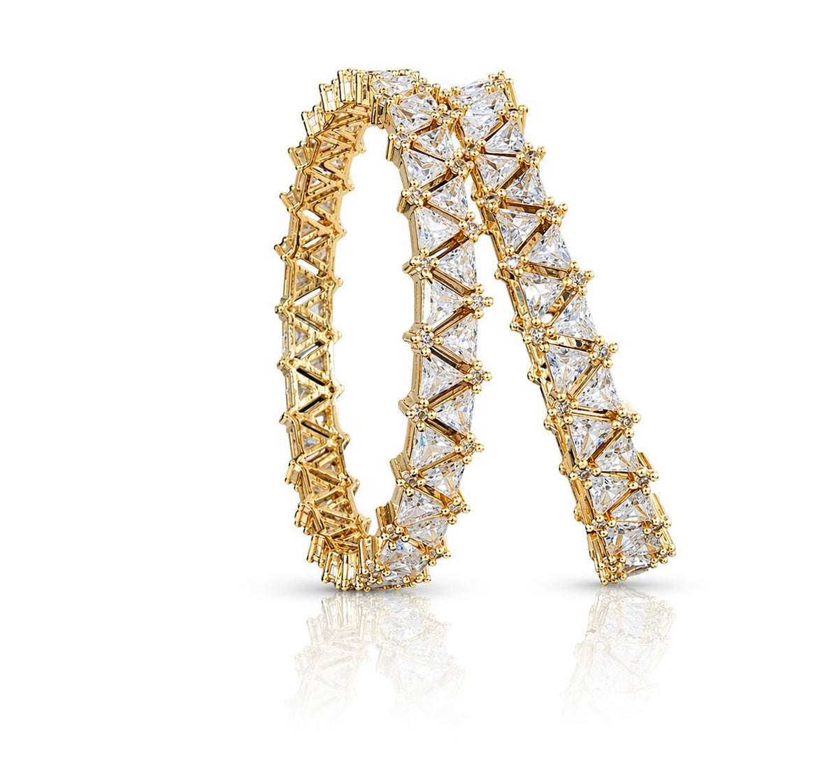 CZ Bangles 03378 - KRISHNA'S SWETA JEWELLERY