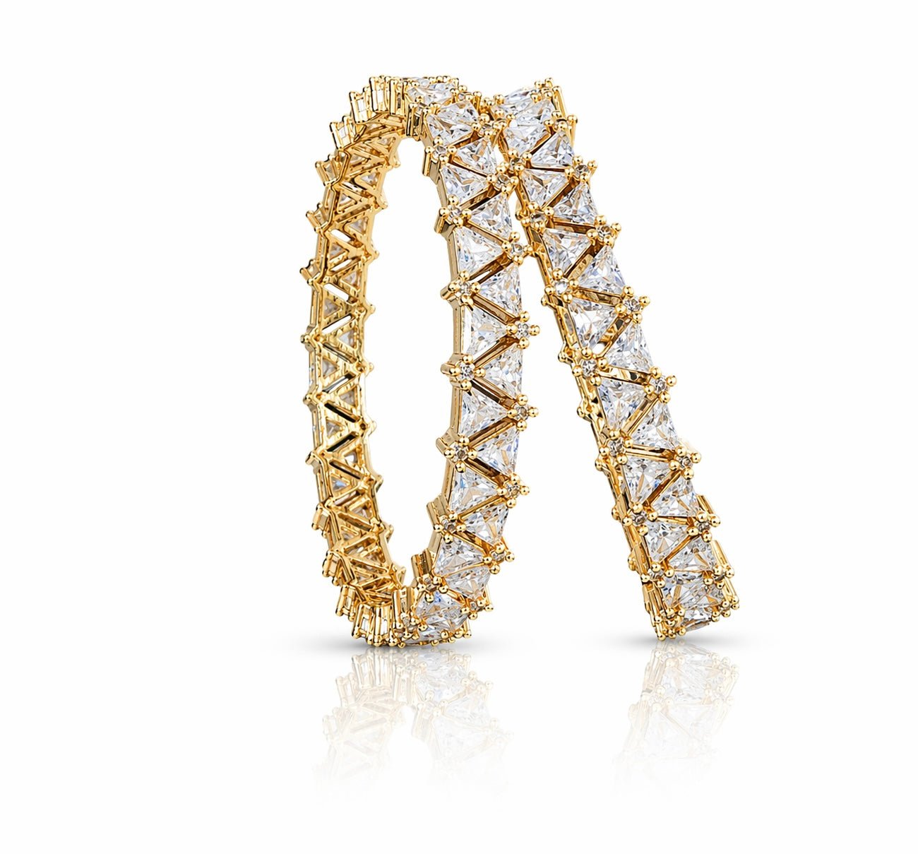 CZ Bangles 03378 - KRISHNA'S SWETA JEWELLERY